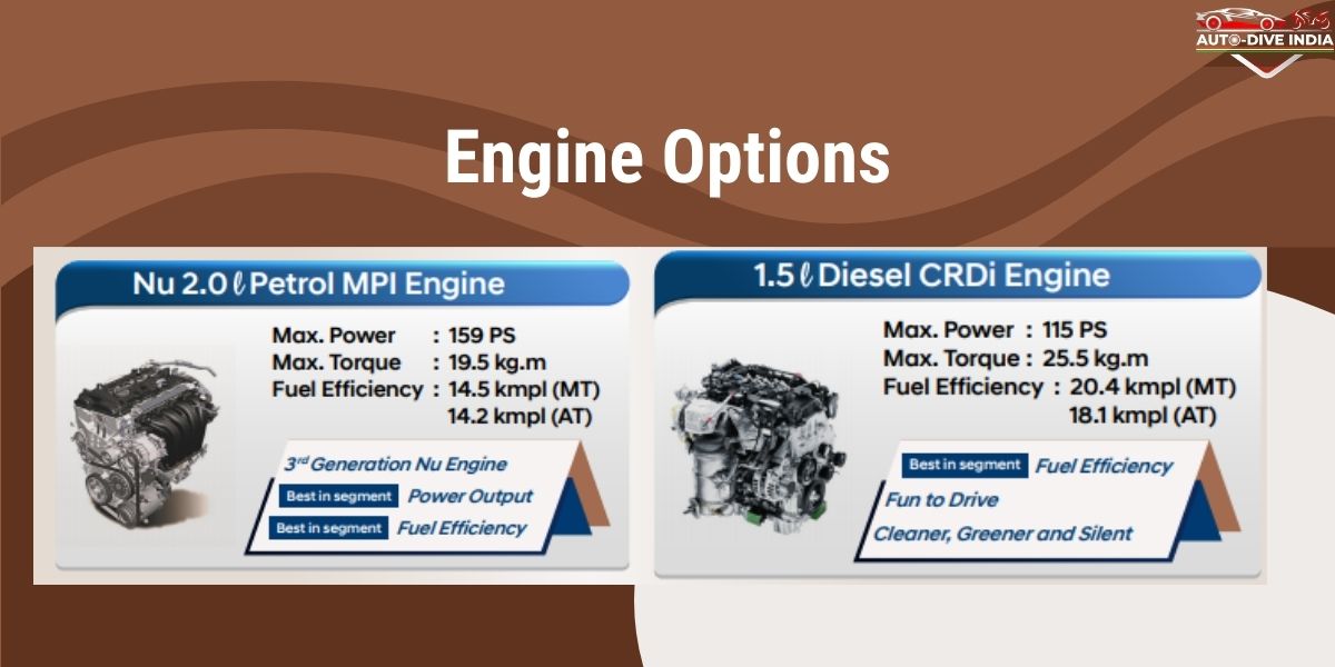 Hyundai ALCAZAR Engine Options