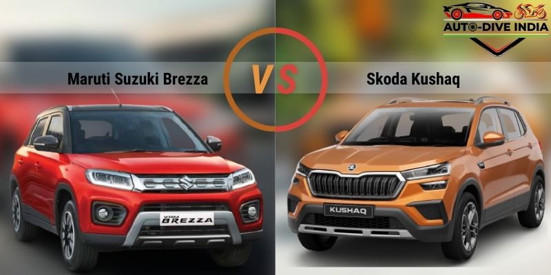 Skoda Kushaq VS Maruti Suzuki Vitara Brezza