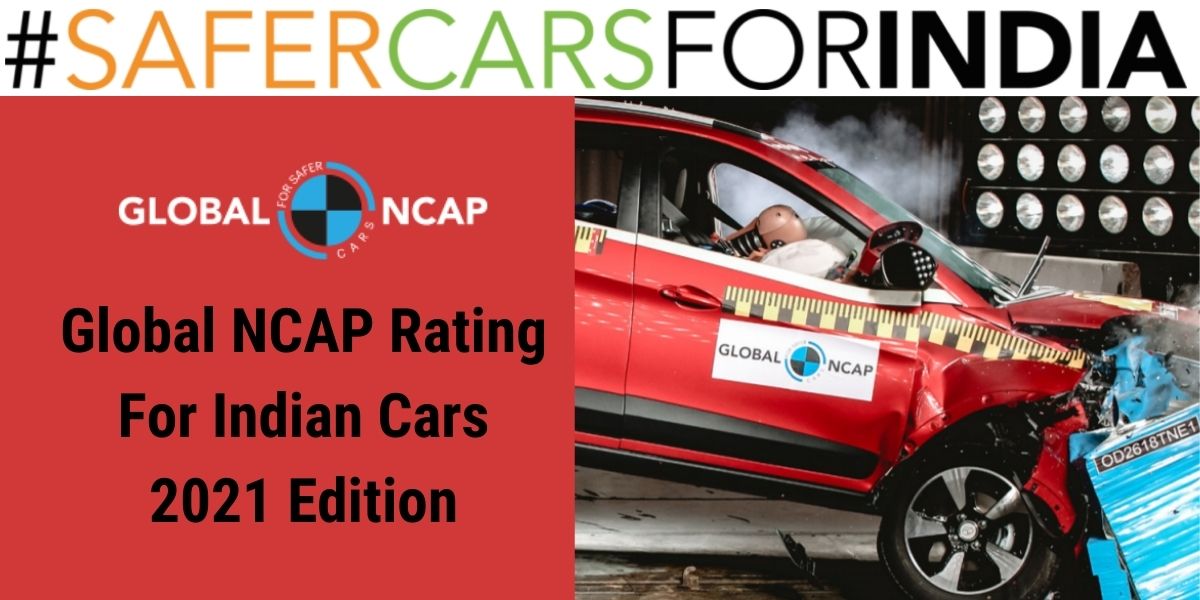 Global NCAP rating for Indian cars 2021 edition