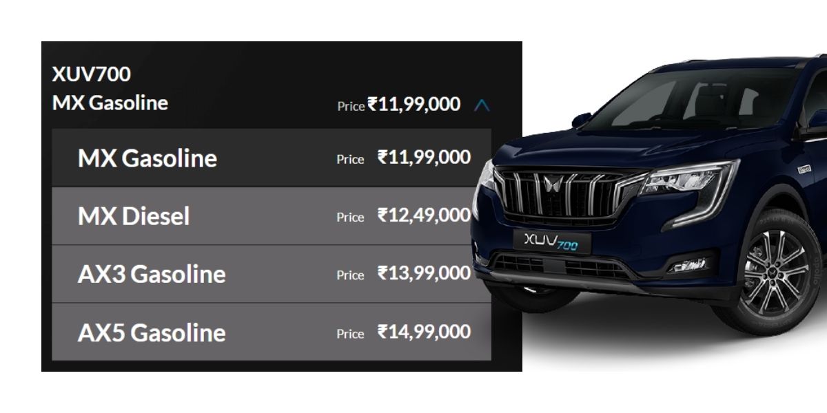 Mahindra XUV700 Prices