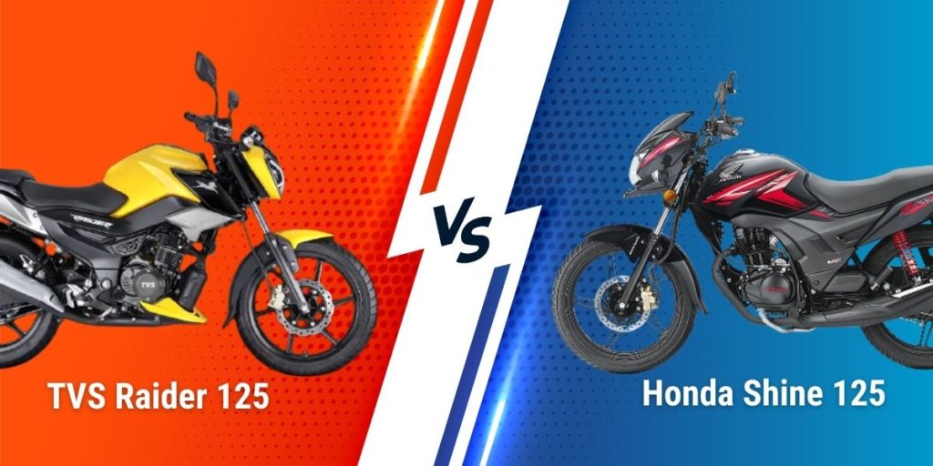 TVS Raider 125 vs Honda Shine 125