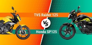 TVS Raider 125 vs Honda SP125