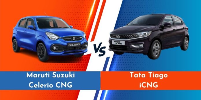 Maruti Suzuki Celerio CNG vs Tata Tiago iCNG